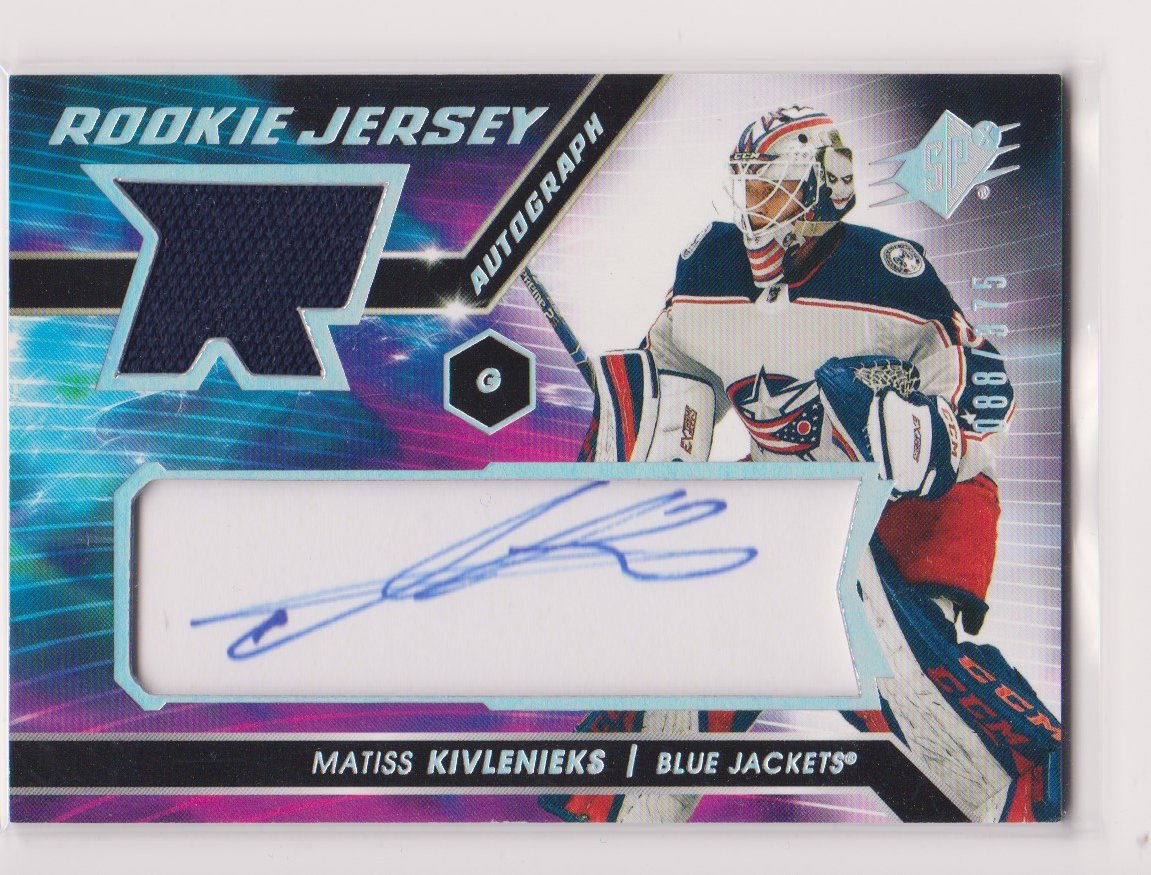 (image for) 2020-21 SPx Rookie Jersey Autographs #MK Matiss Kivlenieks